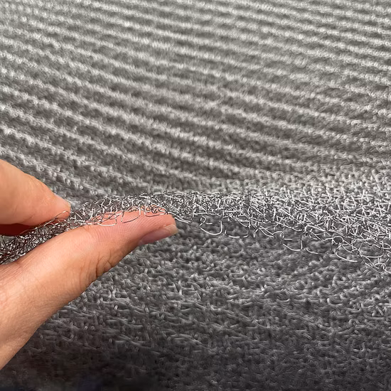 Aço inoxidável 304 Rede de arame de metal Almofada de desembaciamento Eliminadores de névoa Filtro para embalagem de produtos químicos