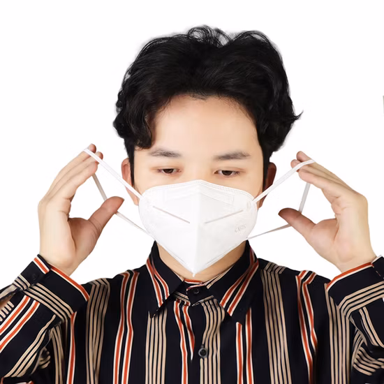 Máscara Facial KN95 de 5 Camadas 95% Filtro de Pano Meltblown Anti Pm2.5 Respirador Protetor Máscara de Segurança Padrão China Máscara Descartável Máscara KN95